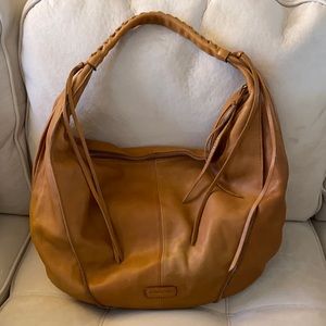 Used Christopher Kon Cognac hobo bag